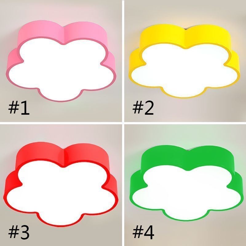 Cartoon Ceiling Light Modern Flower Flush Mount