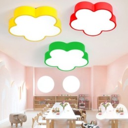 Cartoon Ceiling Light Modern Flower Flush Mount