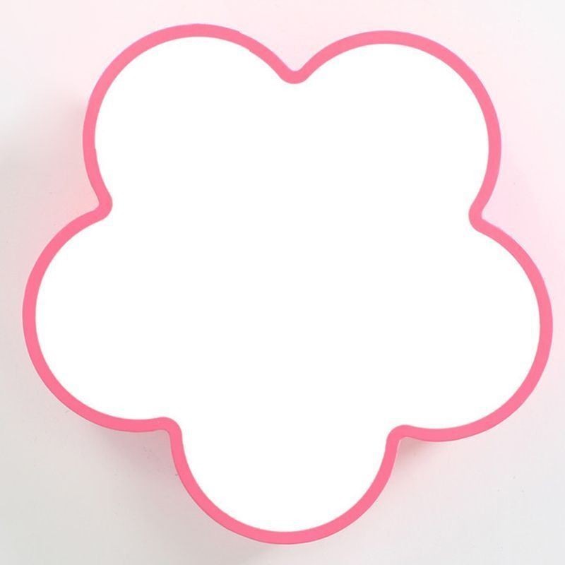 Cartoon Ceiling Light Modern Flower Flush Mount