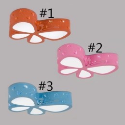 Butterfly Flush Mount Contemporary Metal Ceiling Fixture