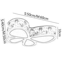 Butterfly Flush Mount Contemporary Metal Ceiling Fixture