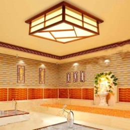 Retro Style Ceiling Light Square Flush Mount