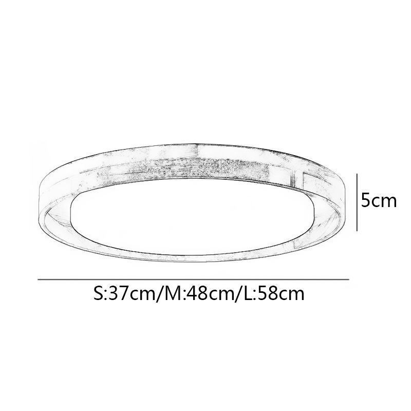 Modern Ceiling Light Wooden Acrylic Round Ceiling Light