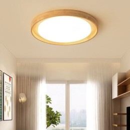 Modern Ceiling Light Wooden Acrylic Round Ceiling Light