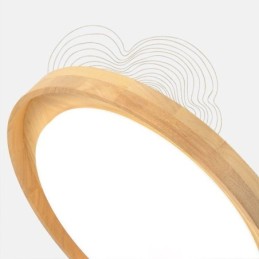 Modern Ceiling Light Wooden Acrylic Round Ceiling Light