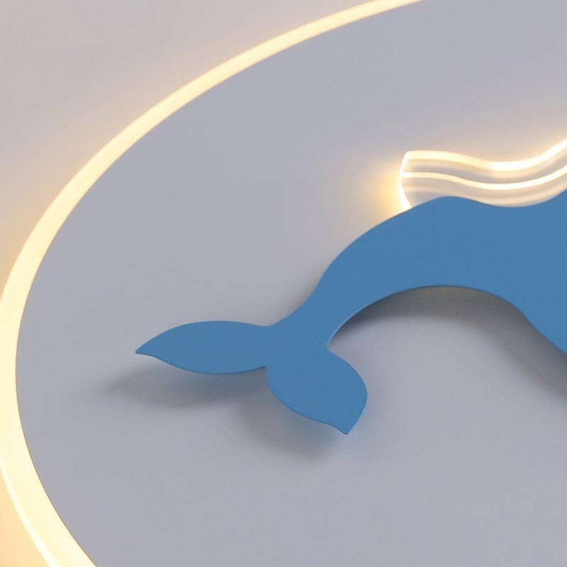 Modern Creative Ceiling Lamp Whale Ceiling Light