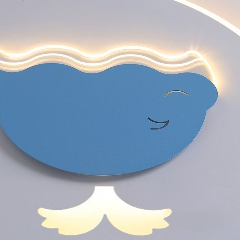Modern Creative Ceiling Lamp Whale Ceiling Light