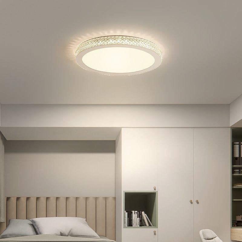 Modern Ceiling Light Shinny Diamond Flush Mount