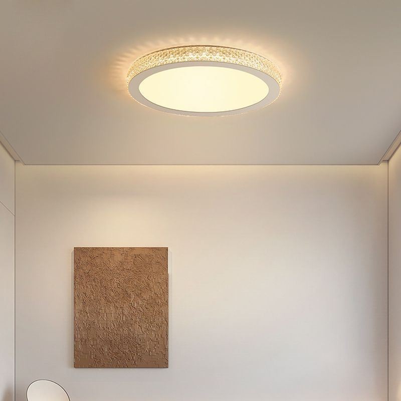 Modern Ceiling Light Shinny Diamond Flush Mount