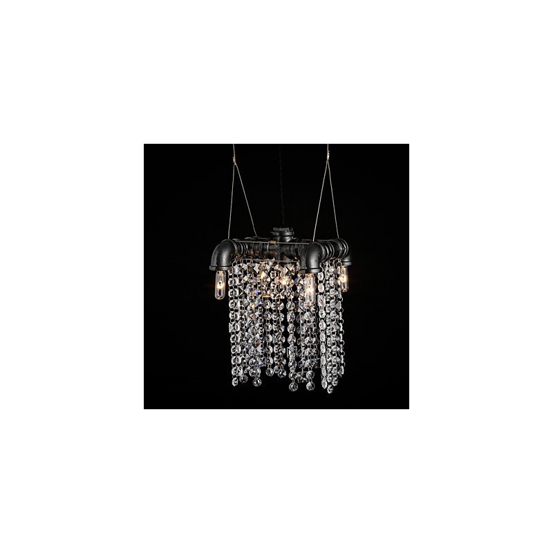 Chandelier Mini Style Rustic Lodge Retro Metal