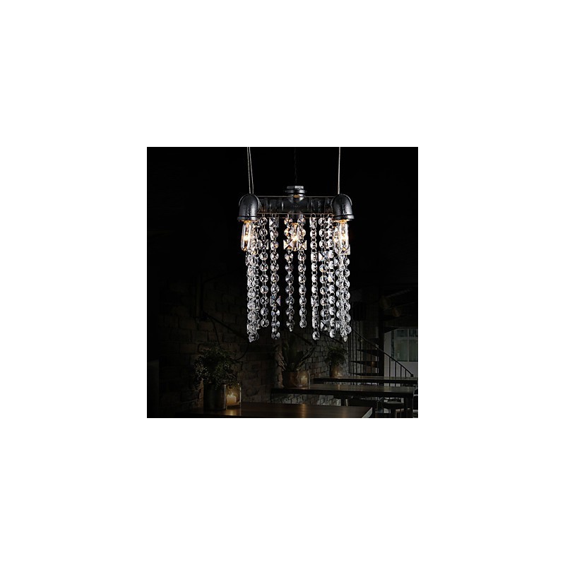 Chandelier Mini Style Rustic Lodge Retro Metal