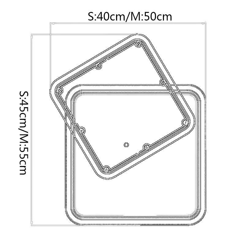 Modern Flush Mount Geometric Square Ceiling Light