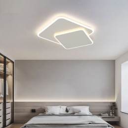 Modern Flush Mount Geometric Square Ceiling Light
