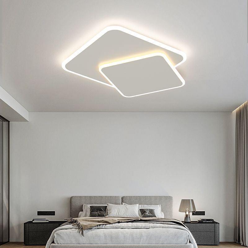 Modern Flush Mount Geometric Square Ceiling Light