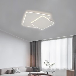 Modern Flush Mount Geometric Square Ceiling Light