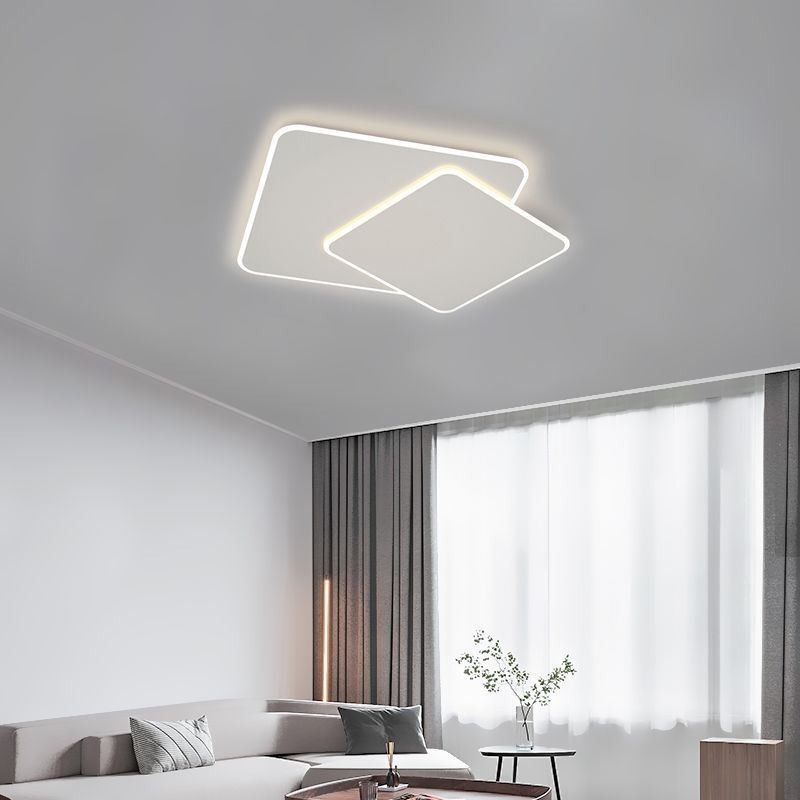 Modern Flush Mount Geometric Square Ceiling Light