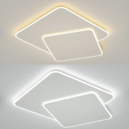 Modern Flush Mount Geometric Square Ceiling Light