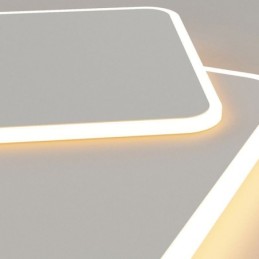 Modern Flush Mount Geometric Square Ceiling Light