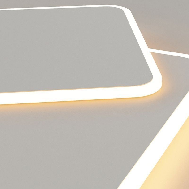Modern Flush Mount Geometric Square Ceiling Light