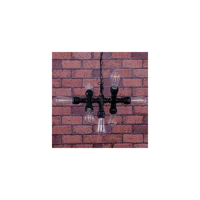 Vintage Painting Metal Chandelier