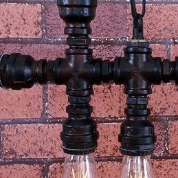 Vintage Painting Metal Chandelier