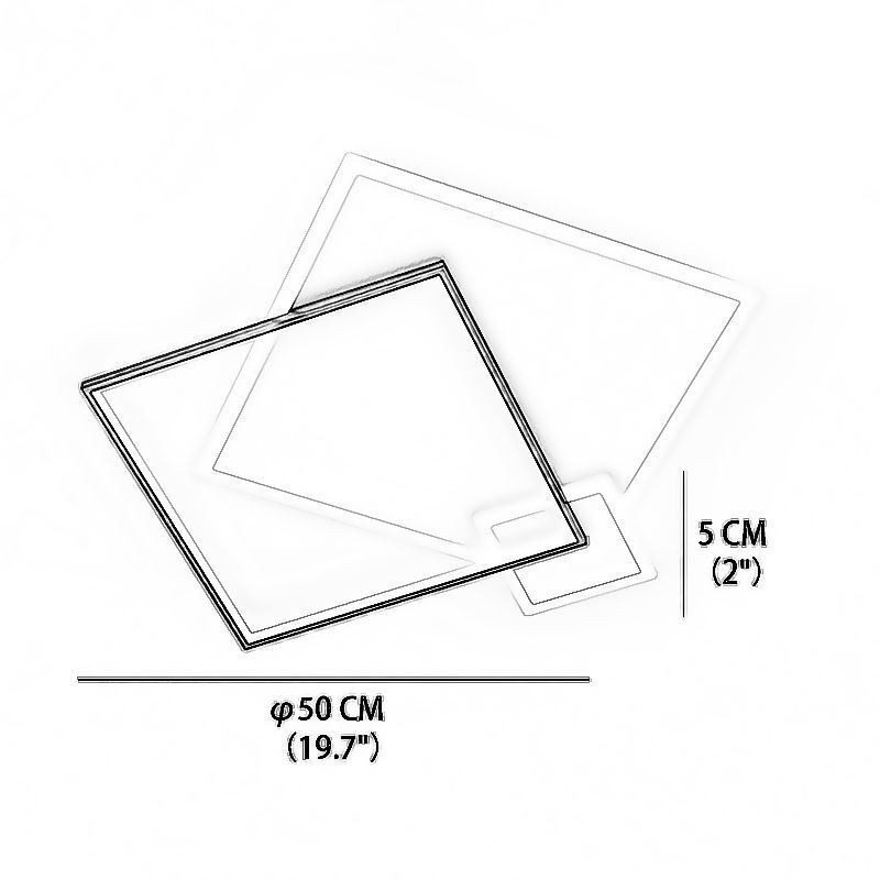 Modern Ceiling Light Geometric Square Ceiling Light