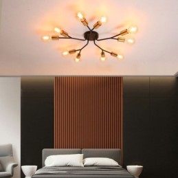 Modern Ceiling Light Fixture Black Vintage Chandelier