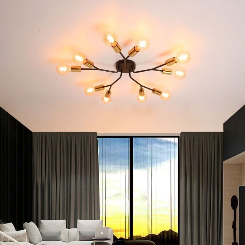 Modern Ceiling Light Fixture Black Vintage Chandelier