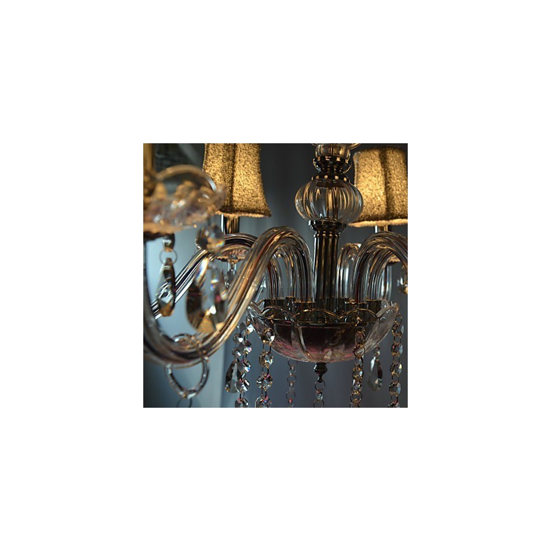 Modern Luxury 6 Lights Chandelier In Crystal Decoration