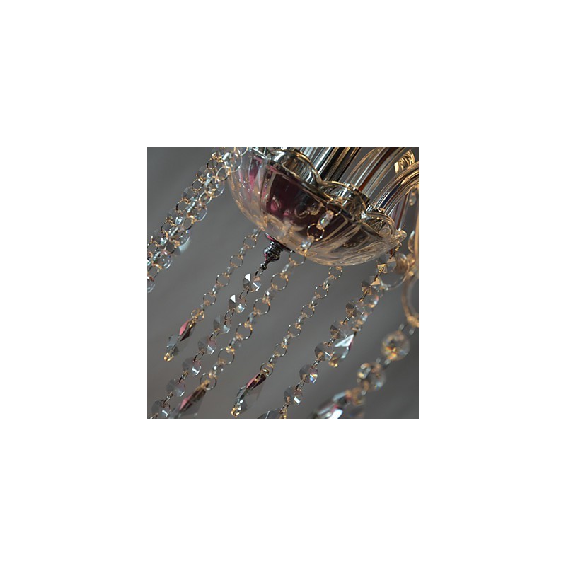 Modern Luxury 6 Lights Chandelier In Crystal Decoration