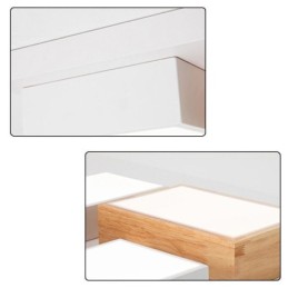 Modern Acrylic Ceiling Light Geometric Wood Ceiling Lamp
