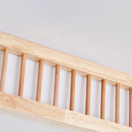 Japanese Acrylic Ceiling Light Rectangular Rubber Wood Ceiling Light