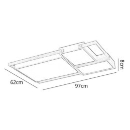 Modern Ceiling Light Splicing Rectangular Ceiling Lamp