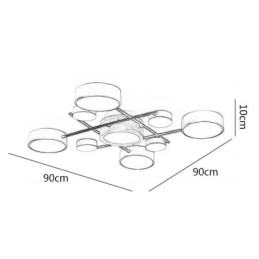 Modern Ceiling Light Splicing Quadrilateral Ceiling Lamp