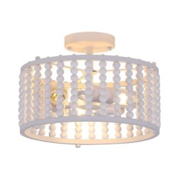 3 Light Ceiling Lighting Wood Bead Ceiling Lampway Foyer