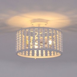 3 Light Ceiling Lighting Wood Bead Ceiling Lampway Foyer