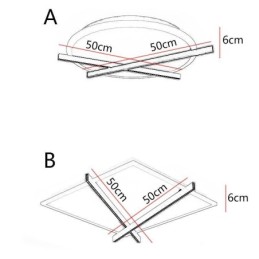 Nordic Ceiling Light Art Clock Design Ceiling Lamp