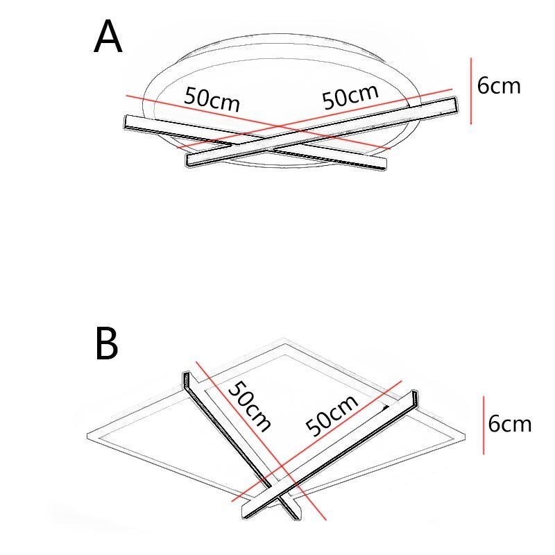 Nordic Ceiling Light Art Clock Design Ceiling Lamp