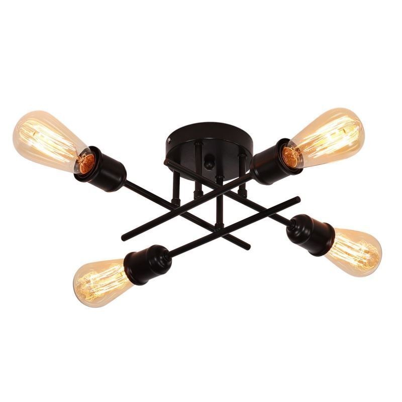 Flush Mount Ceiling Light Fixture 4 Light Socket