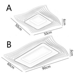 Modern Ceiling Light Flush Mount Square Shape Ceiling Light