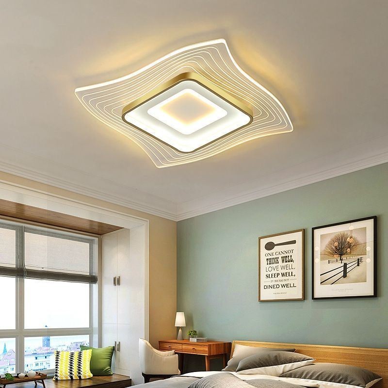 Modern Ceiling Light Flush Mount Square Shape Ceiling Light