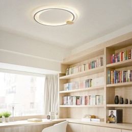 Modern Flush Mount Acrylic 2 Rings Ceiling Light Fixture