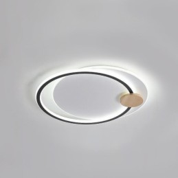 Modern Flush Mount Acrylic 2 Rings Ceiling Light Fixture
