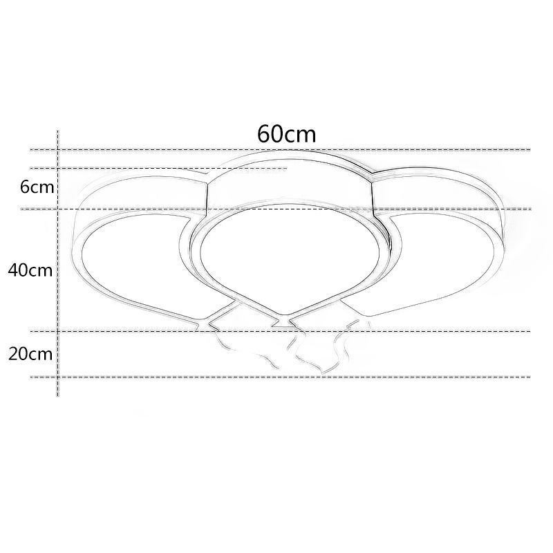 Modern Flush Mount Ceiling Light Lovely Balloon Shade Ceiling Lamp