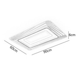 Rectangular Flush Mount Ceiling Light Minimalist Acrylic Ultrathin Ceiling Lamp