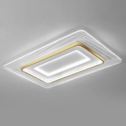 Rectangular Flush Mount Ceiling Light Minimalist Acrylic Ultrathin Ceiling Lamp