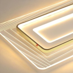 Rectangular Flush Mount Ceiling Light Minimalist Acrylic Ultrathin Ceiling Lamp