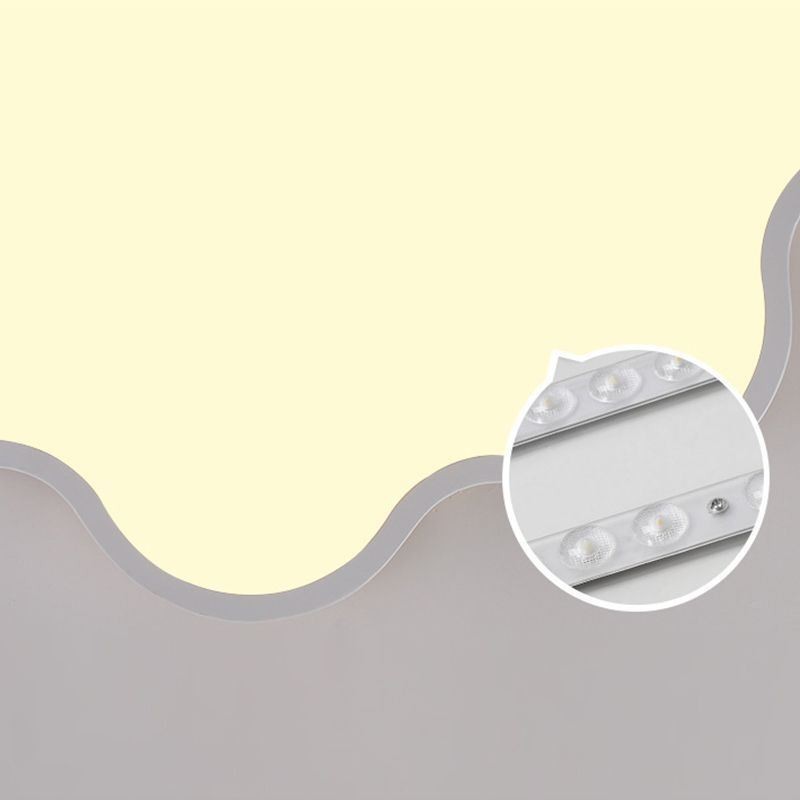 Flush Mount Modern Creative Acrylic Cloud Shape Ceiling Light Kids