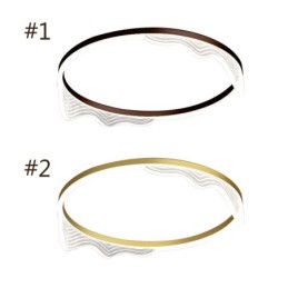 Flush Mount Circular Ceiling Light With Wavy Edge Decoration