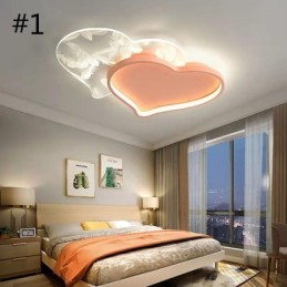 Modern Lights Heart Shape Flush Mount Ceiling Light Girls